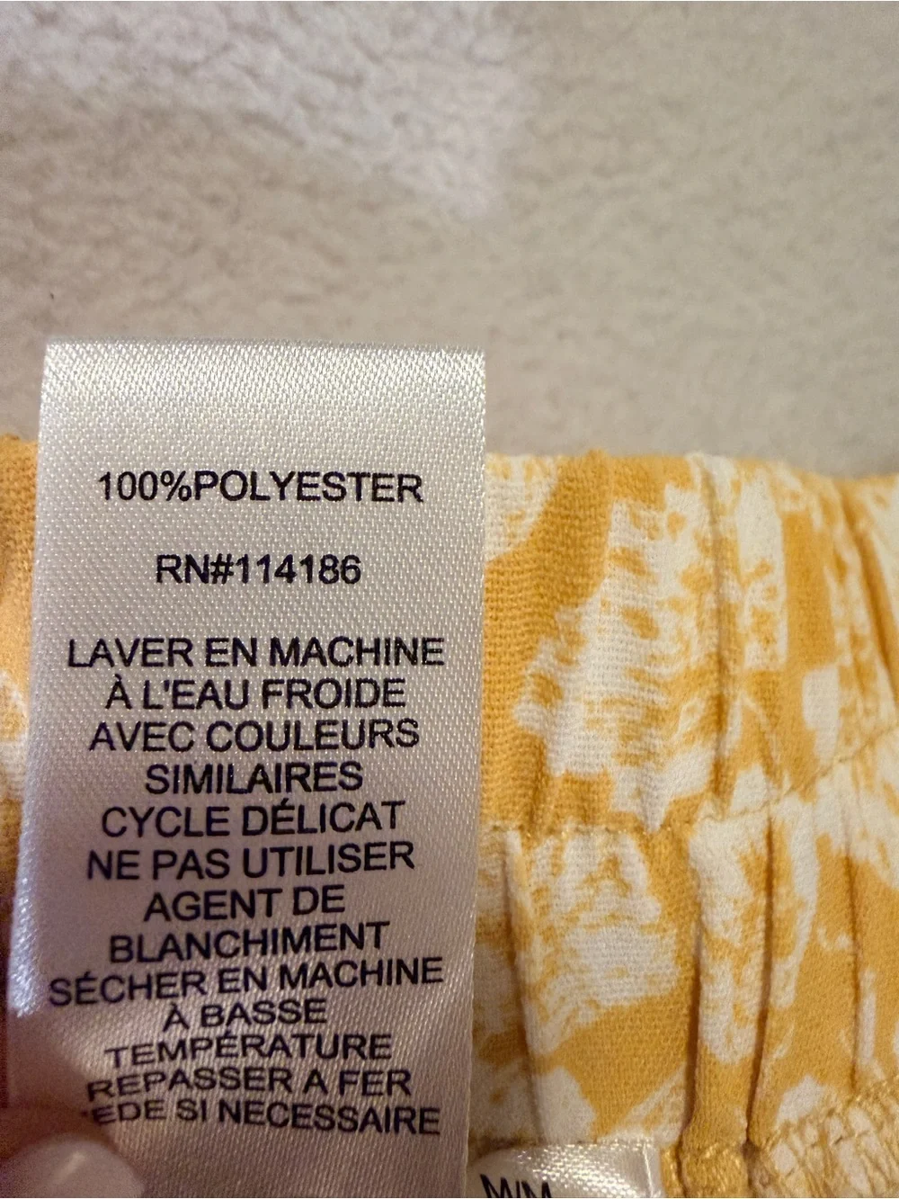 89+Madison Yellow Floral Button-Front Ruffle Hem Skirt